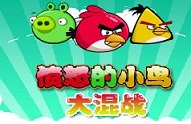 Angry Birds Fighting in the Air