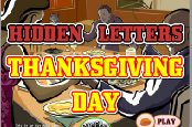 Lettres cachees Thanks Giving