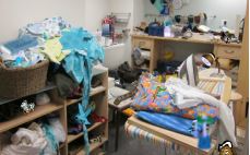 Objets Caches buanderie en desordre