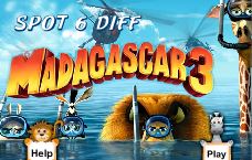 6 Differences Madagascar 3