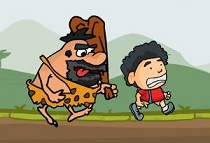 Homme des cavernes qui dort