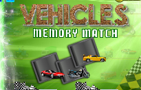 Vehicles Memory Match